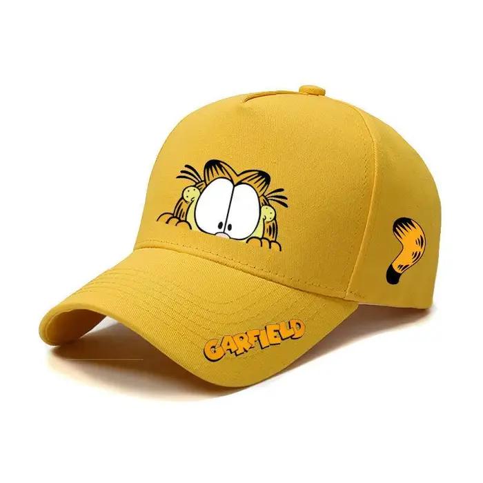 Casquette Garfield à motifs animés colorés, pour étudiants, sport, loisirs, garçons et filles, mode,