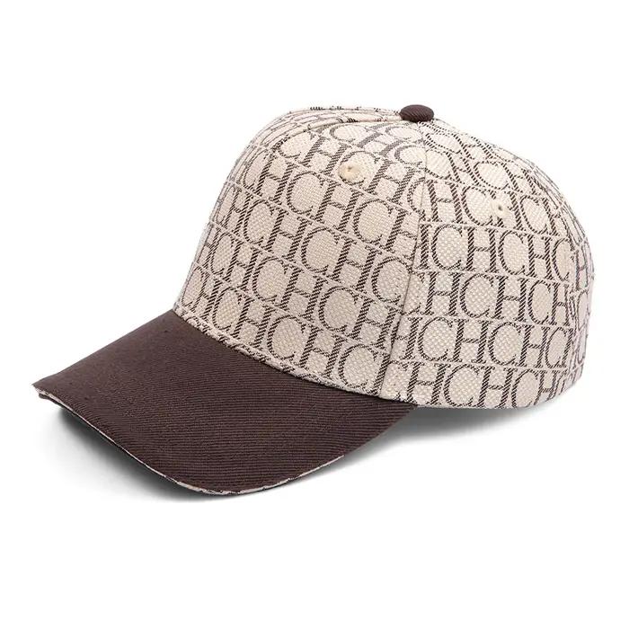 Casquette de baseball structurée unisexe avec monogramme CH, réglable, style Dad Hat, visière pare-s