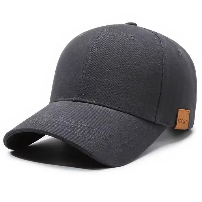 Casquette de baseball pour homme, coupe profonde, unie, pour grandes têtes, chapeau de soleil de cou
