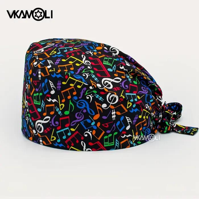 Chapeaux chirurgicaux College étoile et lune pour femmes et hommes, bonnets de gIslande, série crâne