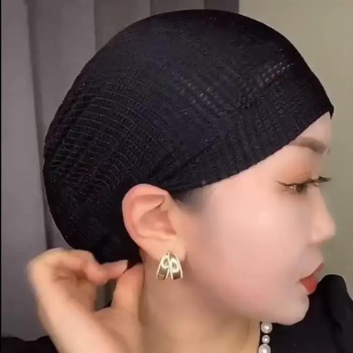 Nouvelle fleur broderie Bonnet chapeau élastique couverture complète foulard couverture respirante c