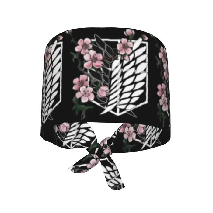 Casquettes chirurgicales personnalisées L'Attaque des Titans pour femmes et hommes, motif géant terr