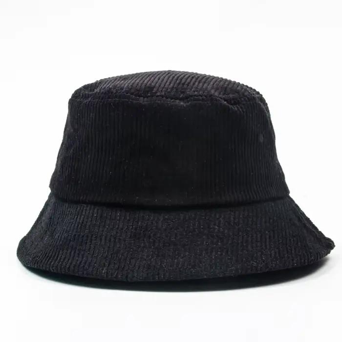 Nouveau automne hiver rétro velours côtelé seau chapeau créateur de mode Streetwear pêcheur casquett