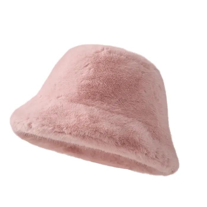 Chapeau polaire épais pour femmes, chaud, polyvalent, fourrure moelleuse, chapeau de pêcheur, casque