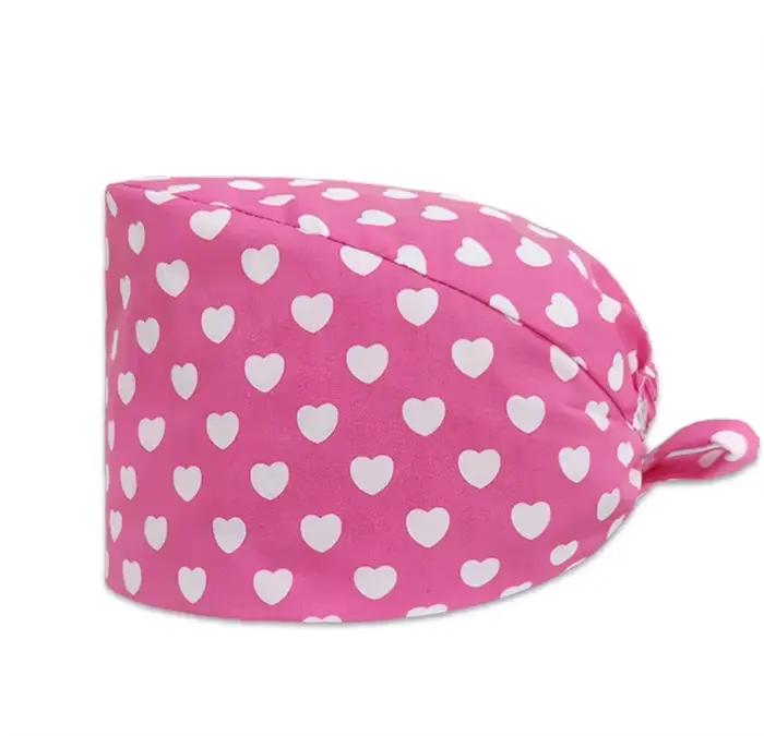 Chapeau de gIslande en coton pour femme, imprimé floral, Medicos DibuCage Animados, accessoires médi