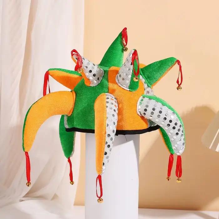 Chapeau de Clown en forme de tentacule, casquettes de Joker de Cosplay colorées et Cool, habiller av
