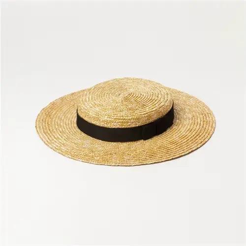 Chapeau en paille chic fait à la main pour hommes et femmes, casquette de loisirs pour étudiants dip