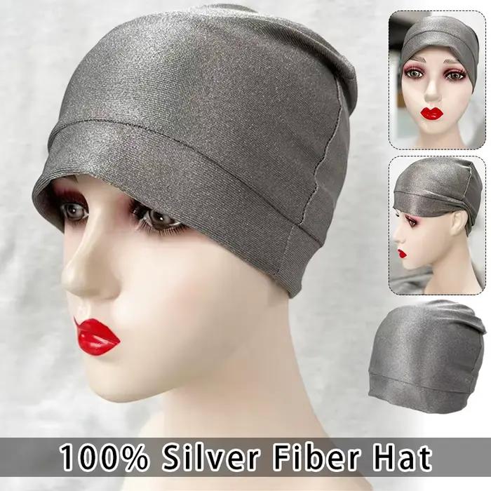 Casquette Anti-rayonnement en Fiber d'argent WIFI 5G, onde électromagnétique, blindage Rfid, chapeau