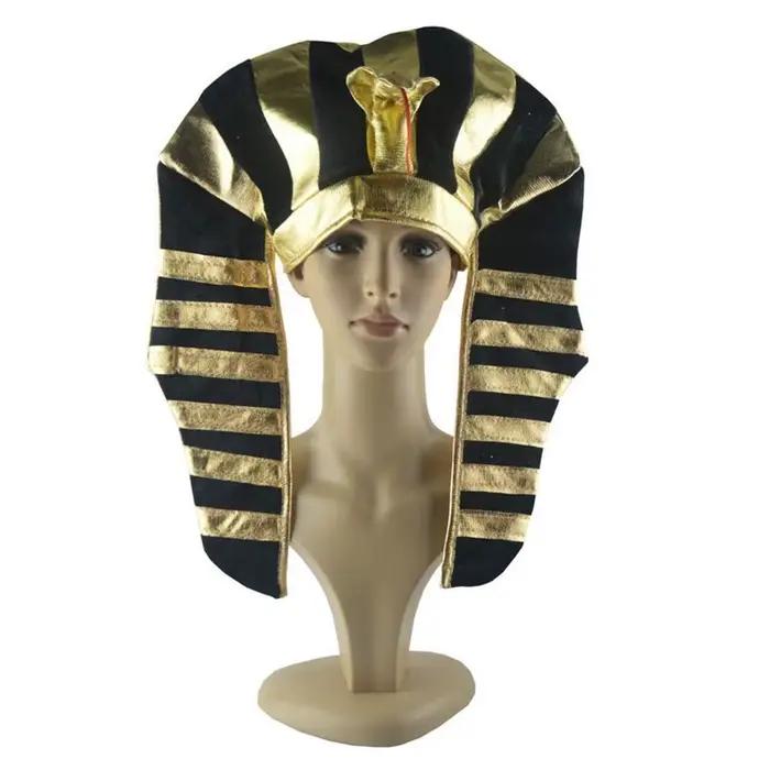 Chapeau de pharaon d'halloween tête de serpent, décorations de fête d'halloween, couvre-chef du roi 