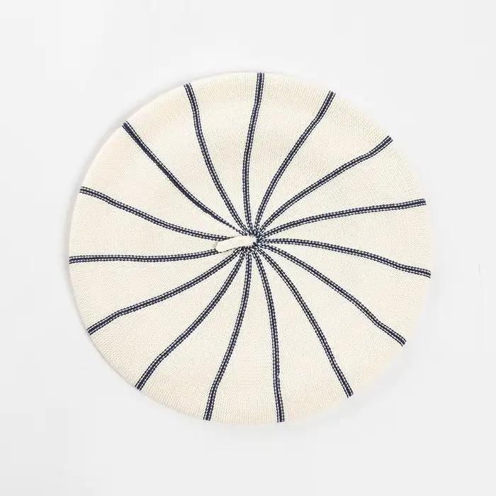 Béret en coton tricoté pour filles, chapeaux couleur bonbon, Style français, chapeau de peintre pour