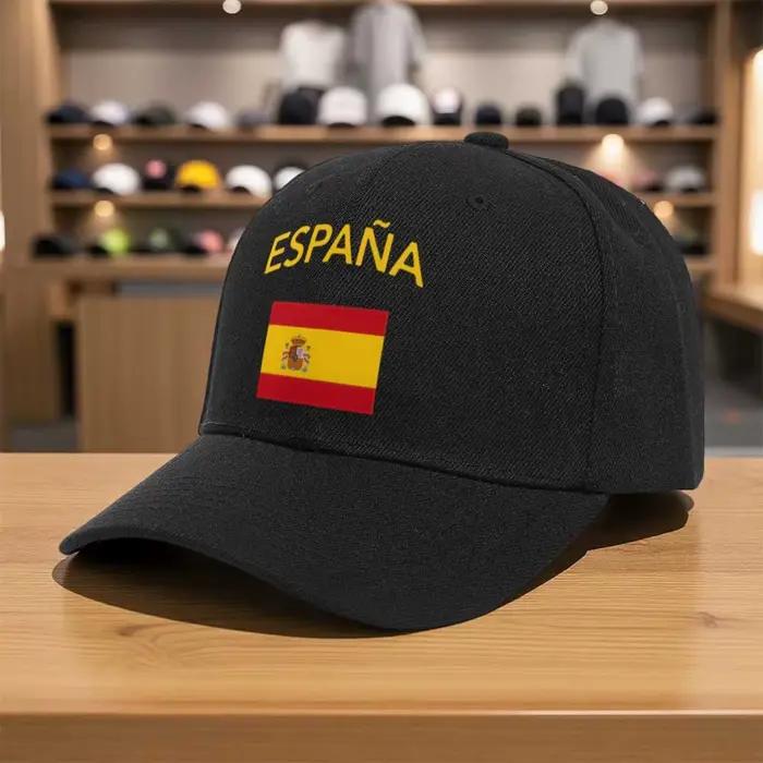Casquette de baseball drapeau espagnol pour femme et homme, mode estivale décontractée, chapeau grap