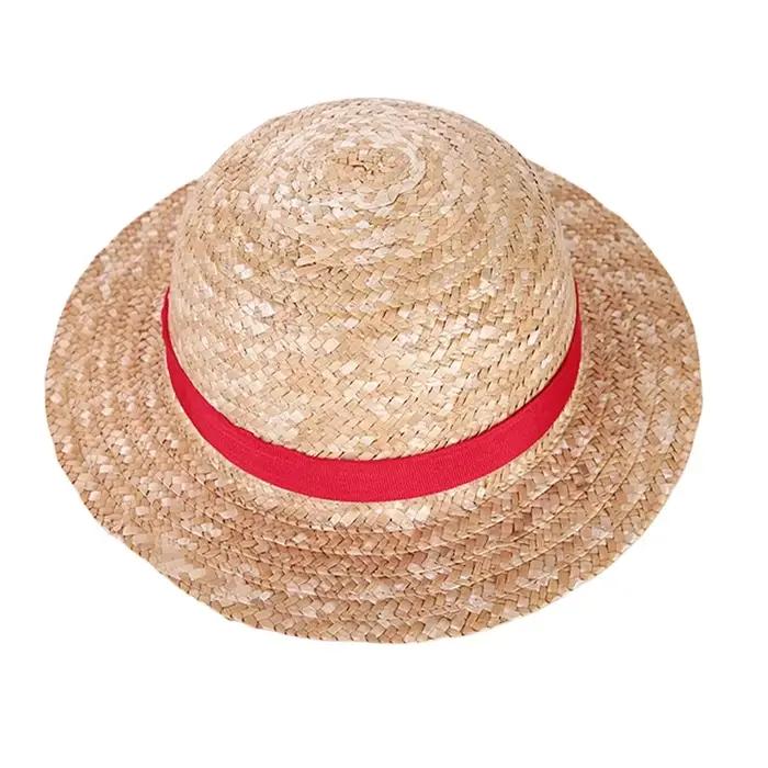 Chapeau de paille Anime Cosplay pour adultes, casquette Luffy, accessoires de performance sur scène,