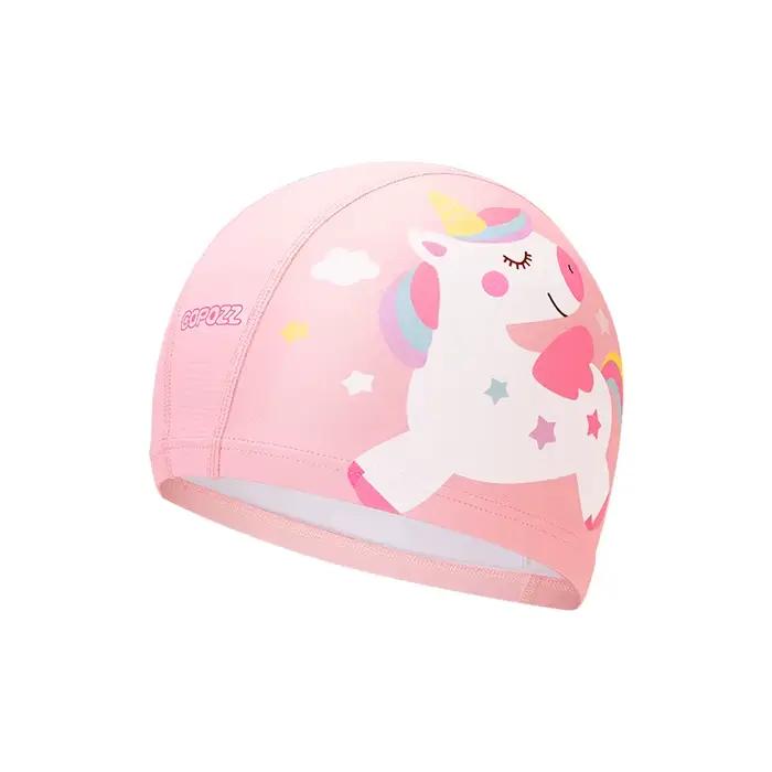 Bonnet de natation en PU imperméable pour enfants, chapeaux de piscine pour enfants, protège-oreille