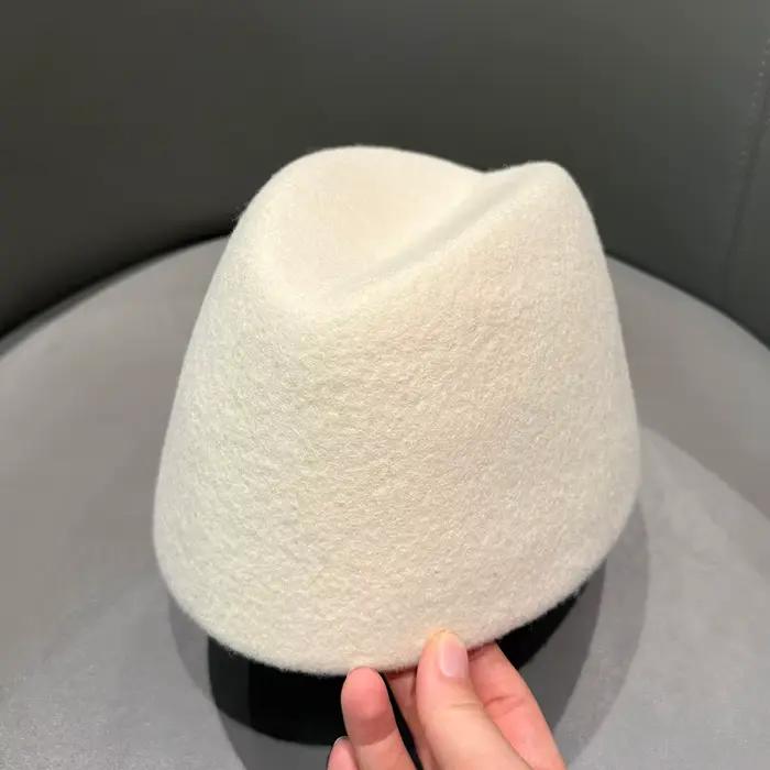 Chapeau vintage 100% laine style russe pour hôtesse de l'air, chapeau rigide, chapeau pillbox, chape