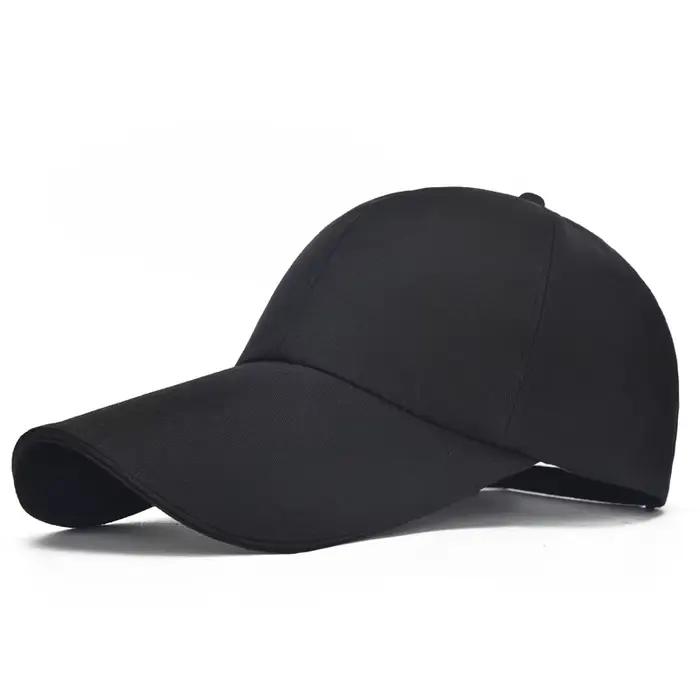 Casquette de baseball extra longue ajustable en toile, protection UV, idéal pour les voyages et la p