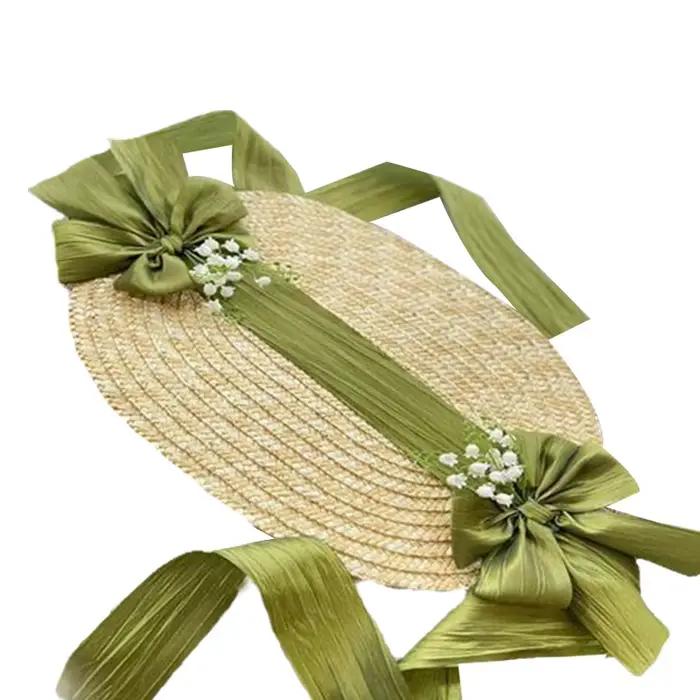 Chapeau de mariage victorien fait à la main pour femmes, bonnet de thé, chapeau Lolita, fleurs vinta