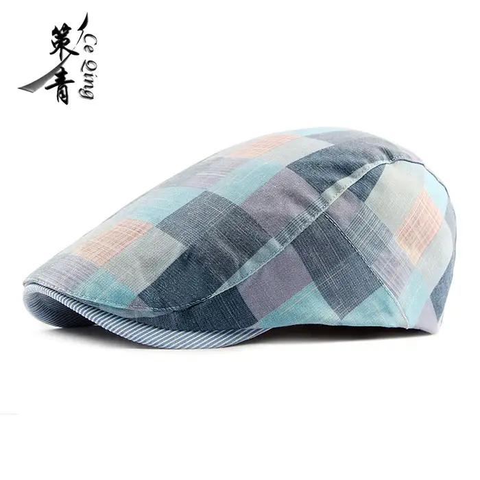 Béret plat pour hommes et adolescents, chapeau de journal réglable, casquette Gatsby de taxi irlanda