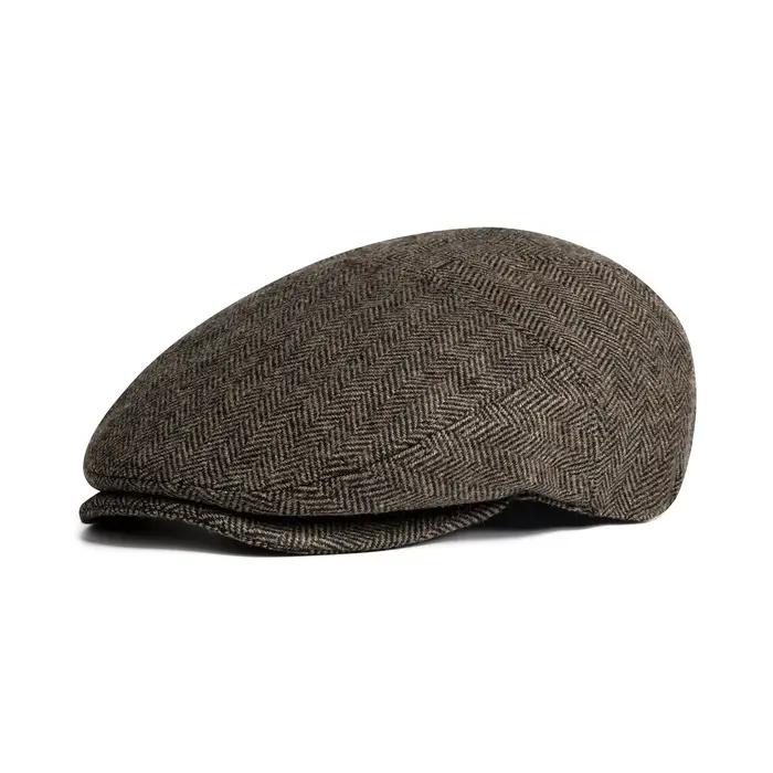 JANGOUL hommes laine mélange XL XXL Ivy casquette gavroche classique Tweed Gatsby Cabbie chapeau pla