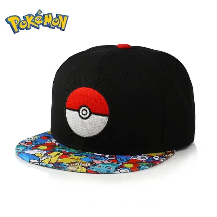 Casquette de Baseball Pokemon Pikachu pour Homme et Femme, Chapeau Ajustable de Cosplay, de dehors, 