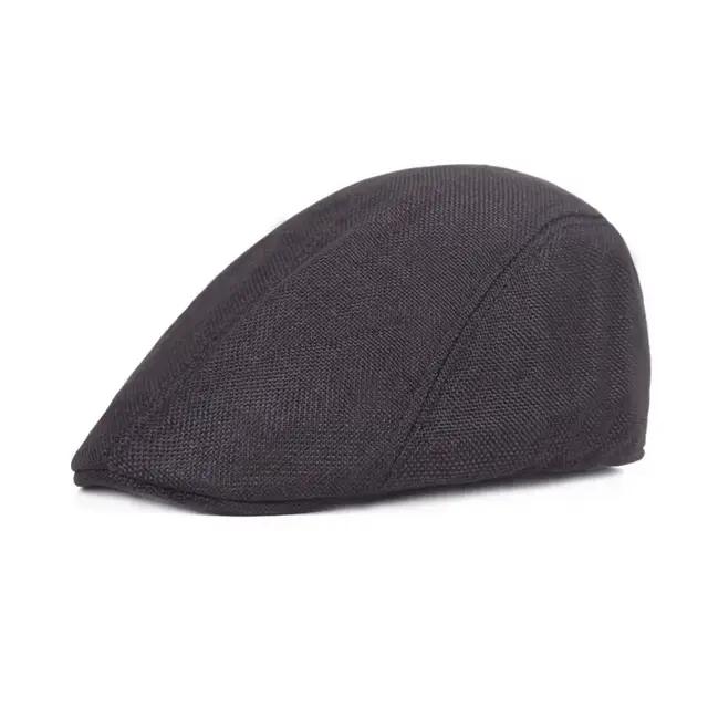 Béret rétro en coton pour hommes, casquette avant, casquette Patricia, haut souple, casquette décont