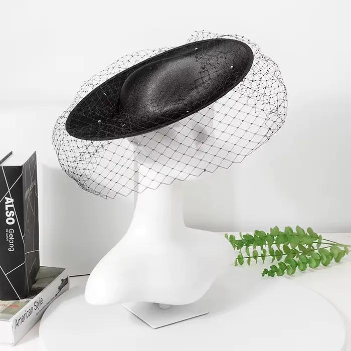 Chapeau Foral fait à la main pour femmes, chapeaux d'église, robe de soirée élégante pour dames, cha