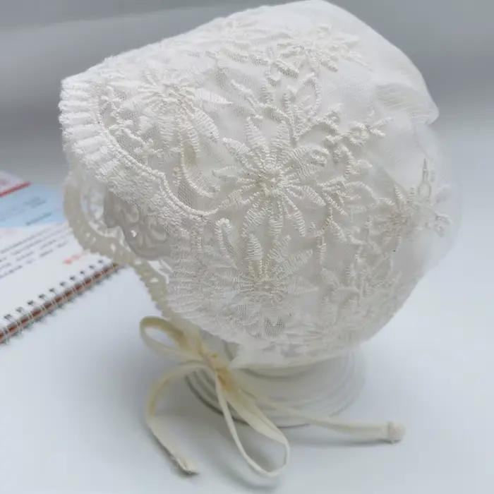 Chapeau de bébé en dentelle pour printemps et automne, chapeau de princesse pour nourrisson, chapeau
