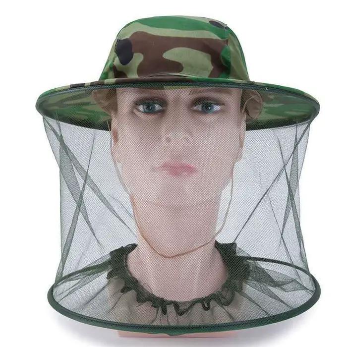 Chapeau anti-moustiques avec filet invisible, protection solaire et anti-insectes, pour hommes et fe