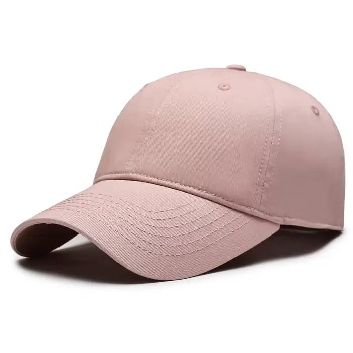 Casquette coréenne unie, casquette souple haut de gamme pour femme, casquette bec de canard pour hom