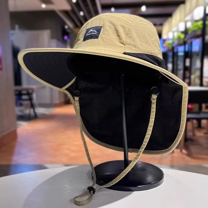 Chapeaux de protection solaire d'extérieur pour hommes et femmes, protection du cou contre les rayon