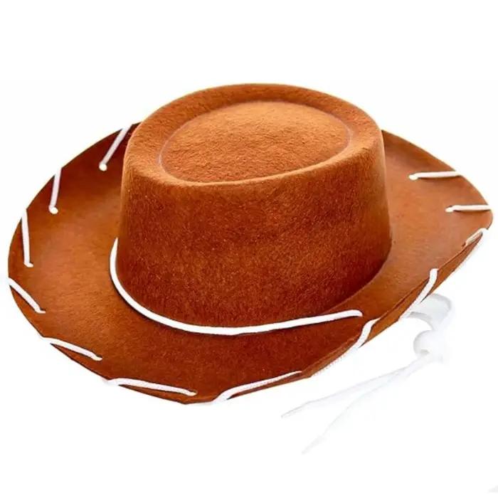 Chapeau de cowboy réglable à larges bords style western Woody Jessie, accessoire de costume de cospl