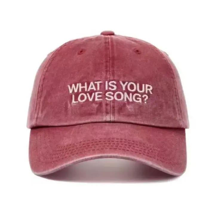 Casquette de baseball brodée, chapeau de soleil pour tournée de concert, casquette de baseball tenda