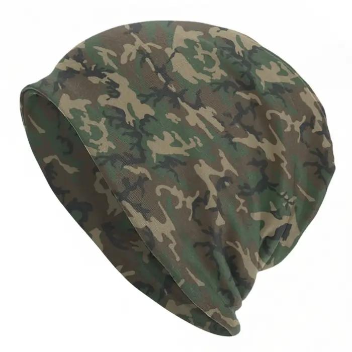 Bonnet camouflage militaire style hip-hop pour hommes et femmes, chaud et multifonctionnel