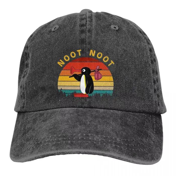 Chapeau multicolore Pingu Pinga PenEcolTV pour femme, casquette à visière rétro Noot, chapeaux de pr