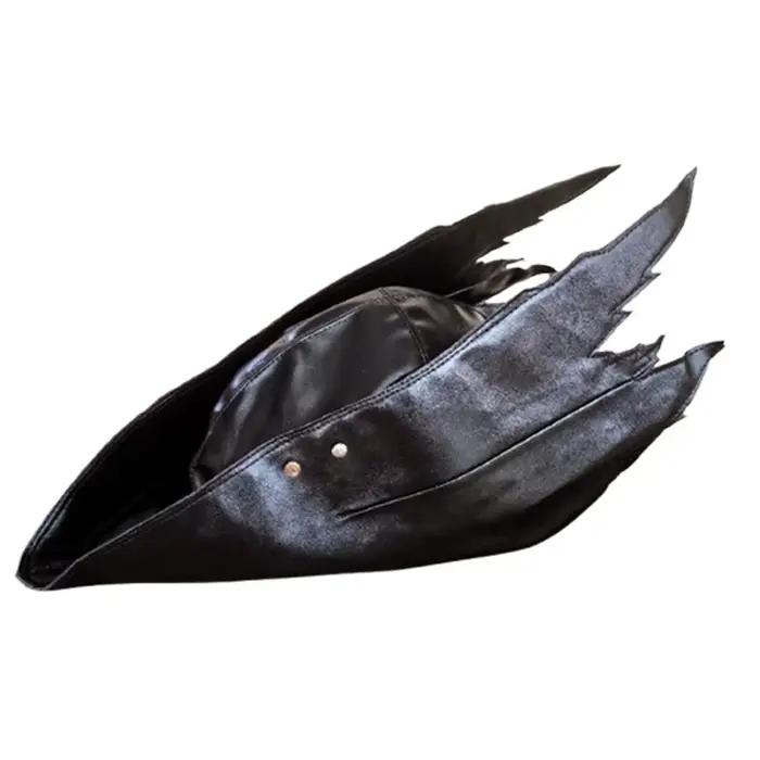 Nouveau Chapeau Unisexe en Cuir PU Style Gothique Assassin Chasseur, Casquette Ninja Cosplay, Chapea
