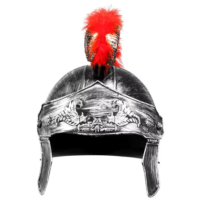 Chapeau de samouraï à crête rouge pour homme, armure médiévale, casque roi romain, spartiate, Kokor,