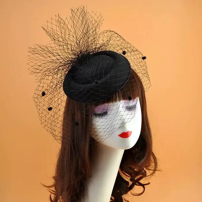 Chapeau fascinateur Chic fait à la main pour femmes, couvre-chef pour Cocktail, fête de mariage, égl