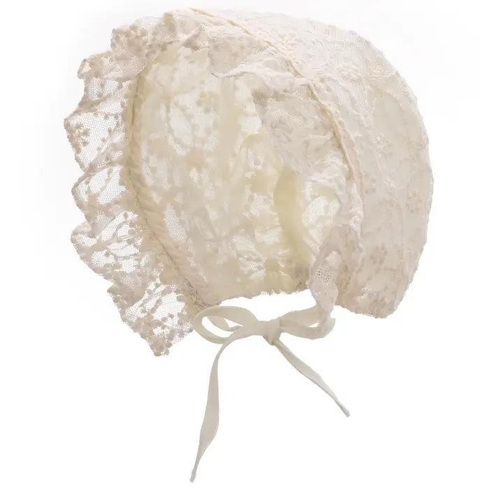 Chapeau en dentelle pour bébé fille et garçon, joli bonnet pour enfant, nouveau-né, photo laçage, pr