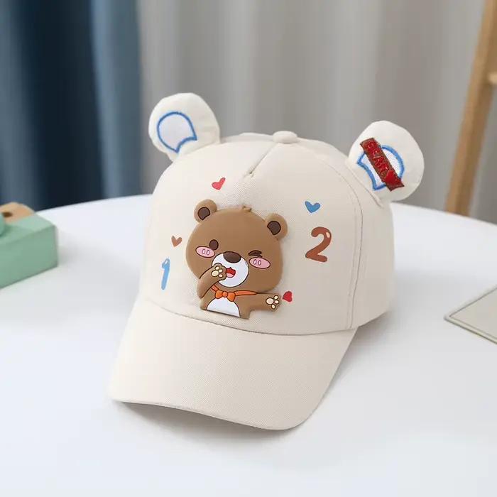 Casquette de Baseball pour bébé garçon et fille, chapeau à visière solaire réglable, de dessin animé