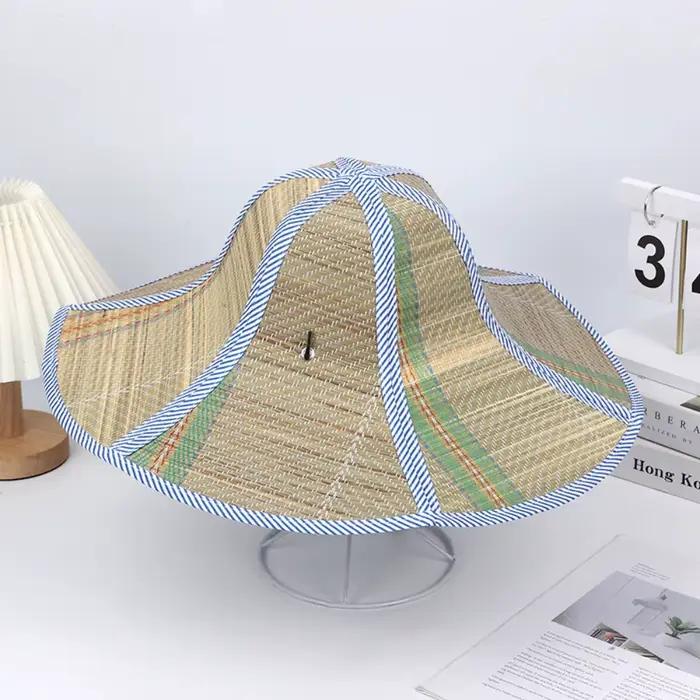 Nouveau chapeau de paille à large bord pliable, chapeau de soleil universel, chapeau d'été pour femm