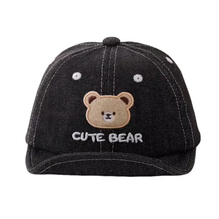 Chapeau de Baseball ours de dessin animé pour bébé, respirant et réglable, pare-soleil, confortable 