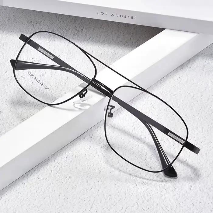 BCLEAR 2020 Vintage grand cadre lunettes homme Double pont rétro lunettes optiques lunettes cadre mo