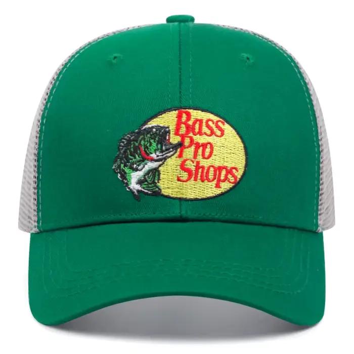 Casquette de baseball en coton brodée Bass, chapeau d'été en maille léger et respirant, protection s