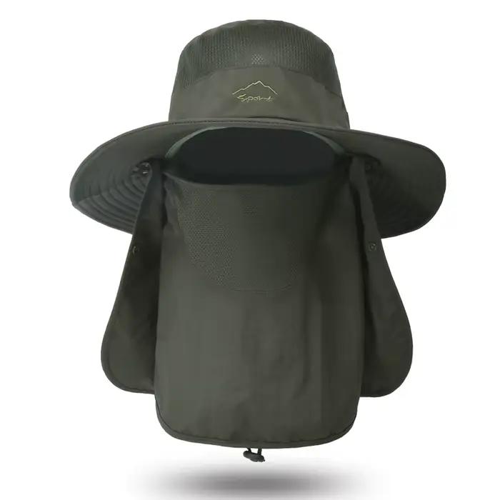 Chapeau de pêcheur pour homme, chapeau de soleil d'été, séchage rapide, respirant, protection solair