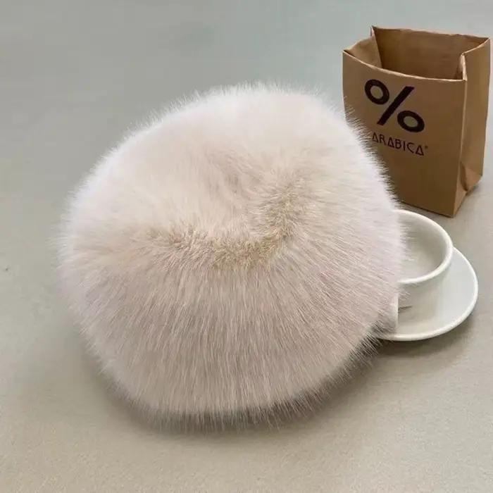 Nouveau épaissir fausse fourrure Bomber chapeau hiver chaud Protection des oreilles russie Ushanka f