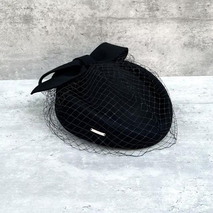 Chapeau en feutre de laine pour femmes, béret d'hiver élégant, pilulier, chapeau fascinateur à nœud 