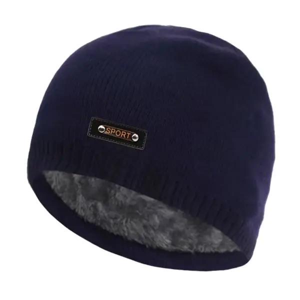 Chapeau tricoté hommes chapeaux d'hiver pour hommes femmes Bonnet chapeau casquette fourrure Skullie