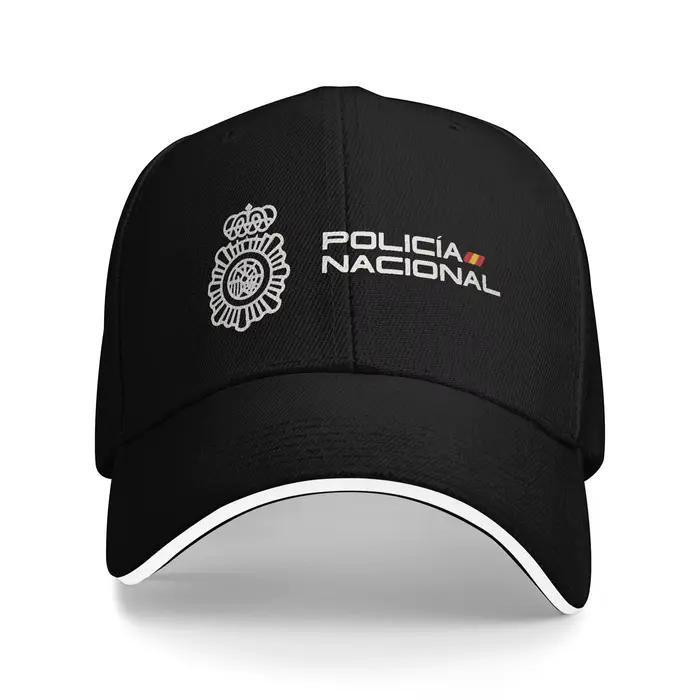 Casquette de baseball de la Police nationale espagnole, style streetwear d'été, chapeaux hip-hop pou