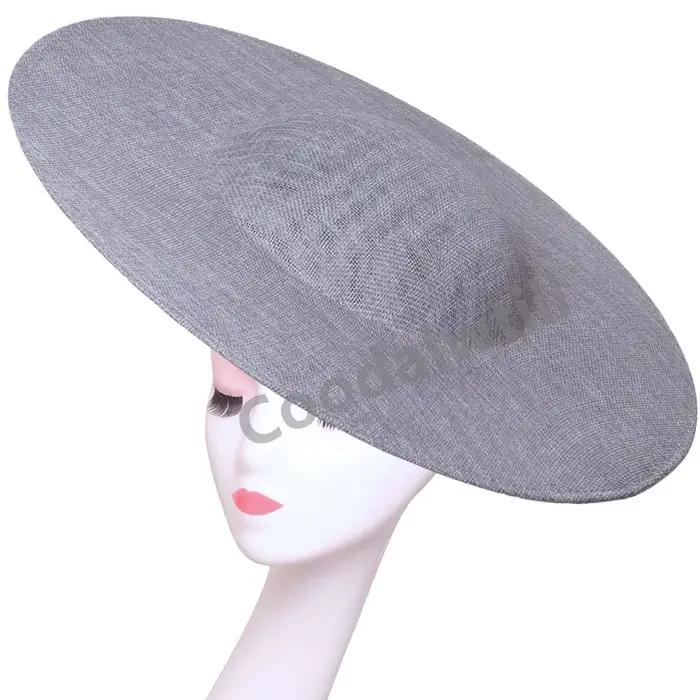 40CM Base de fascinateur grand chapeau haut de gamme mariage église fascinateur bricolage accessoire