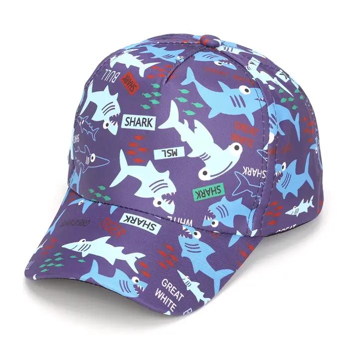 Casquette de baseball pour enfants de 2 à 6 ans, chapeau respirant à visière avec animaux de dessin 