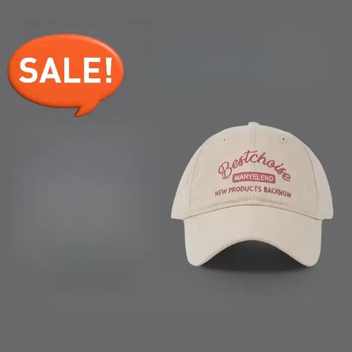 Casquette de baseball vintage pour femme - Visage amincissant couronne douce réglable Snapback année